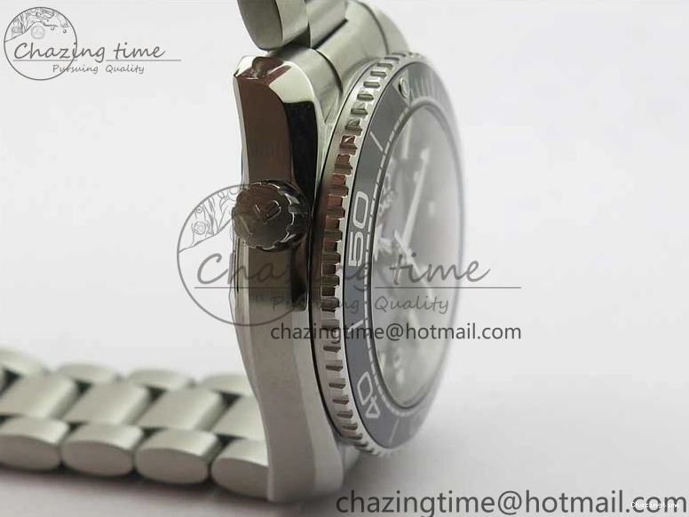 0217 Planet Ocean 39.5mm Black Ceramic Bezel SS VSF 1:1 Best Edition Black Dial on SS Bracelet A Stretchable 7890